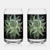 Fractale varenbloei blikvorm glas (Achterkant)