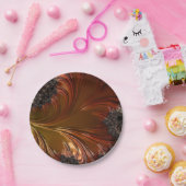 Fractale, veerachtige koperen papieren bord (Feest)