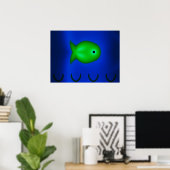 Fractale Vis Poster (Thuiskantoor)