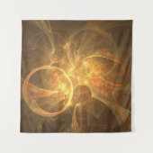 Fractale vlam ruimtelijke energie fantasie wandkleed (Voorkant (horizontaal))