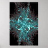 fractale vlam: water poster (Voorkant)