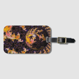 Fractale Vuurstorm Sfeer Bagagelabel