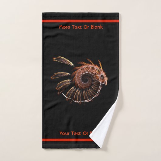 Fractale Vuurvogel Bad Handdoek (Handdoek)