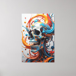 Fractale wedergeboorte canvas afdruk