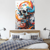 Fractale wedergeboorte canvas afdruk (Insitu (Slaapkamer))