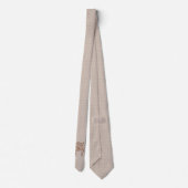 Fractale wervelolifant - bruin en taupe stropdas (Achterkant)
