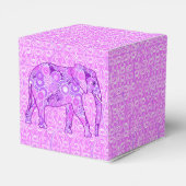 Fractale wervelolifant - paars en orchidee bedankdoosjes (Achterkant)