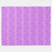 Fractale wervelolifant - paars en orchidee fleece deken (Voorkant (Horizontaal))