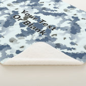 Fractale wintercamouflage sherpa deken (3/4)