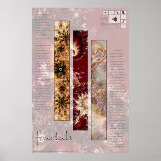 Fractale Wiskunde en kunst Poster