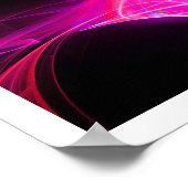 FRACTALE ZWISSELS IN FUCHSIA PINK PAARS Abstract Poster (Hoek)