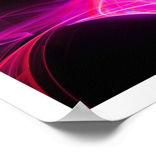 FRACTALE ZWISSELS IN FUCHSIA PINK PAARS Abstract Poster (Hoek)