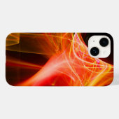 FRACTALE ZWISSELS IN GEEL ORANJE ROOD Case-Mate iPhone CASE (Achterkant (horizontaal))
