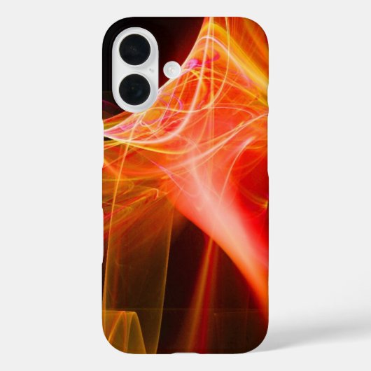FRACTALE ZWISSELS IN GEEL ORANJE ROOD Case-Mate iPhone CASE (Achterkant)