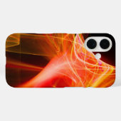FRACTALE ZWISSELS IN GEEL ORANJE ROOD Case-Mate iPhone CASE (Achterkant (horizontaal))