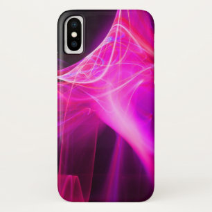 FRACTALE ZWISSELS IN PAARSE PINKFUCHSIE iPhone X HOESJE