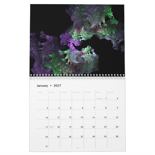 Fractalen voor 2015 v1 kalender (Jan 2027)