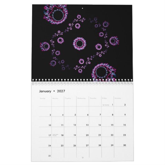 Fractalen voor 2015 v2 kalender (Jan 2027)