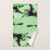 Fractalentuin groen bad handdoek (Handdoek)