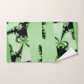 Fractalentuin groen bad handdoek (Handdoek)