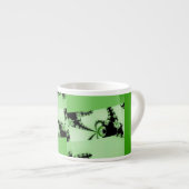 Fractalentuin groen espresso kop (Voorkant rechts)