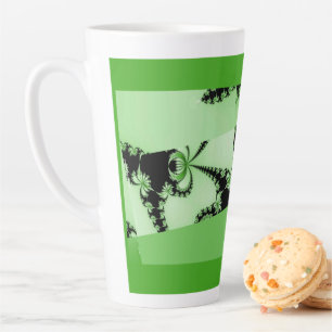 Fractalentuin groene Latte mok