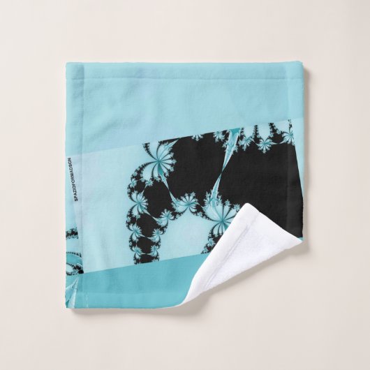 Fractalentuin lagune bad handdoek (Wasdoekje)