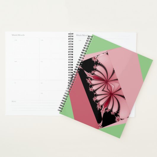 Fractalentuin orchidee & bidsprinkhaan planner (Display)