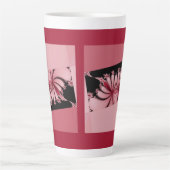 Fractalentuin orchidee Latte Mok (Voorkant)