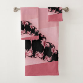 Fractalentuin roos bad handdoek
