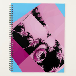 Fractalentuin roze & azuur planner
