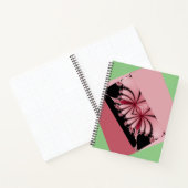 Fractaletuin orchidee & bidsprinkhaan notitieboek (Binnen)