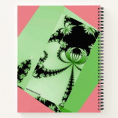 Fractaletuin orchidee & bidsprinkhaan notitieboek (Achterkant)