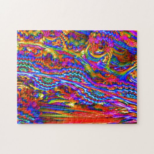 Fractaliteit Kleur Burst Rainbow Fractal Puzzle Legpuzzel (Horizontaal)