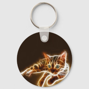 Fractalius Bengaal Cat Sleutelhanger