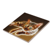 Fractalius Bengaal Cat Tegeltje (Zijkant)
