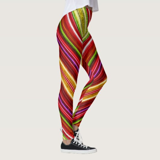 Fractalius Chevron in Reds Leggings (Rechts)