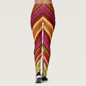 Fractalius Chevron in Reds Leggings (Achterkant)