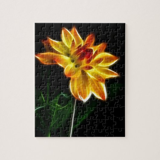 Fractalius Dahlia Legpuzzel (Verticaal)
