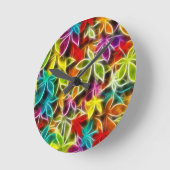 Fractalius leaf design ronde klok (Hoek)