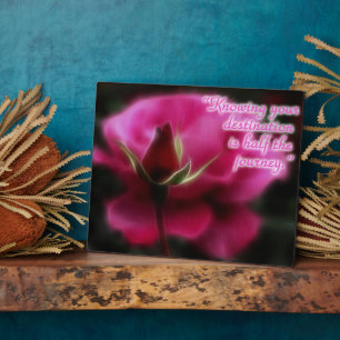 Fractalius Roos Inspirerend Plaque Fotoplaat