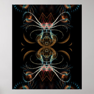 Fractalphee Moon Poster