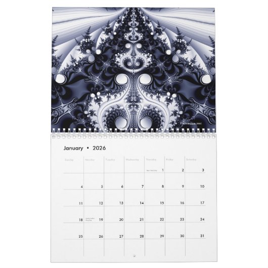 Fractals 2015 kalender (Jan 2026)