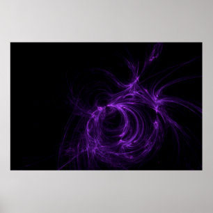 Fractals achtergrondgradiëntspiraal poster