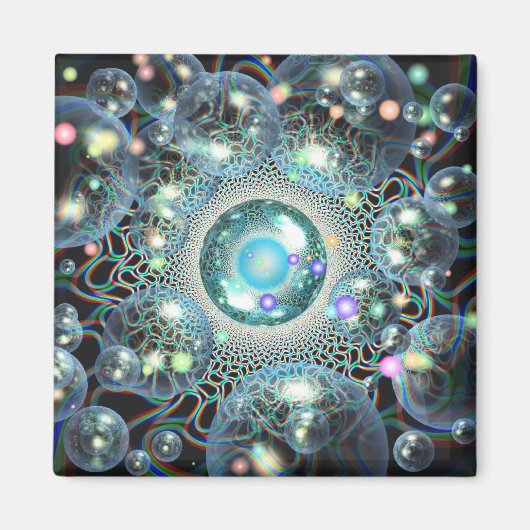 'fractals&bubbles&orbs~Oh My!' Magneet (Voorkant)