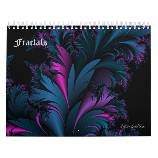 Fractals kalender van 12 maanden (Hoes)