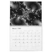 Fractals kalender van 12 maanden (Feb 2027)