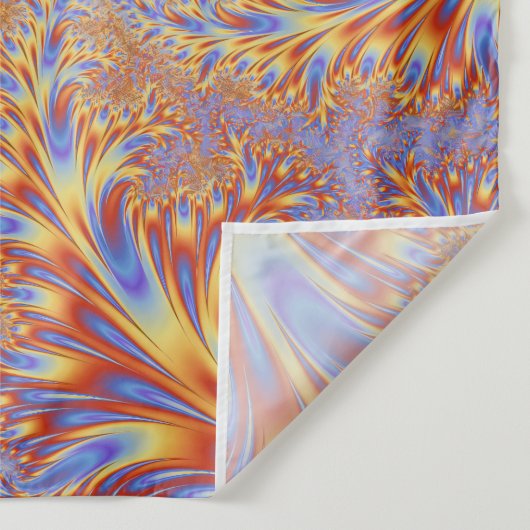 Fractals Levendig Hypnotiserend Cool Kleurrijk Tri Wandkleed (Detail)