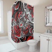 Fractal's patroon douchegordijn (In situ)