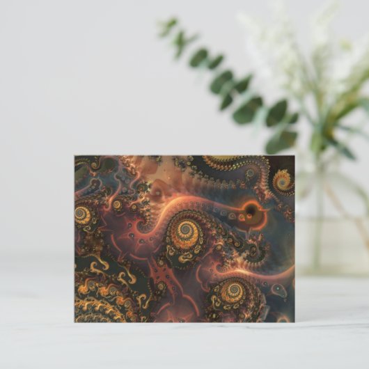 Fractals-Terra Vortex Briefkaart (Staand voorkant)